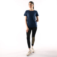 U-Boot-Ausschnitt, kurze Ärmel