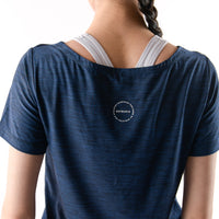 U-Boot-Ausschnitt, kurze Ärmel