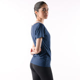 U-Boot-Ausschnitt, kurze Ärmel