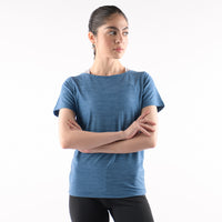 U-Boot-Ausschnitt, kurze Ärmel