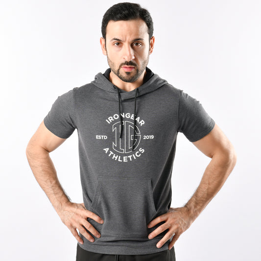 Athletic Short Sleeve Hoodie