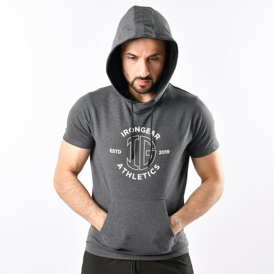 Athletic Short Sleeve Hoodie