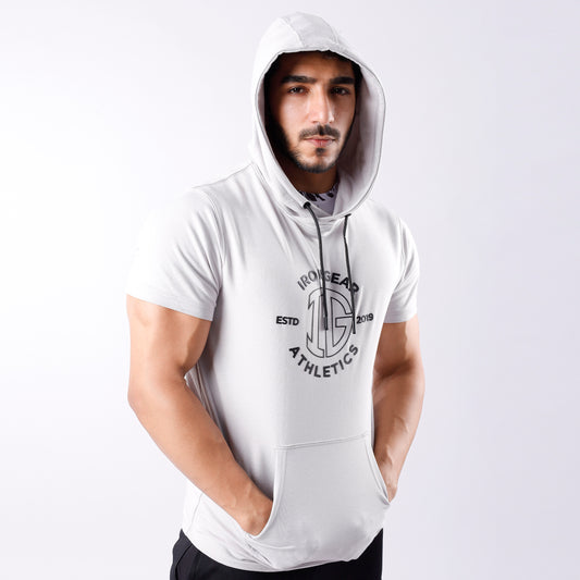 Athletic Short Sleeve Hoodie