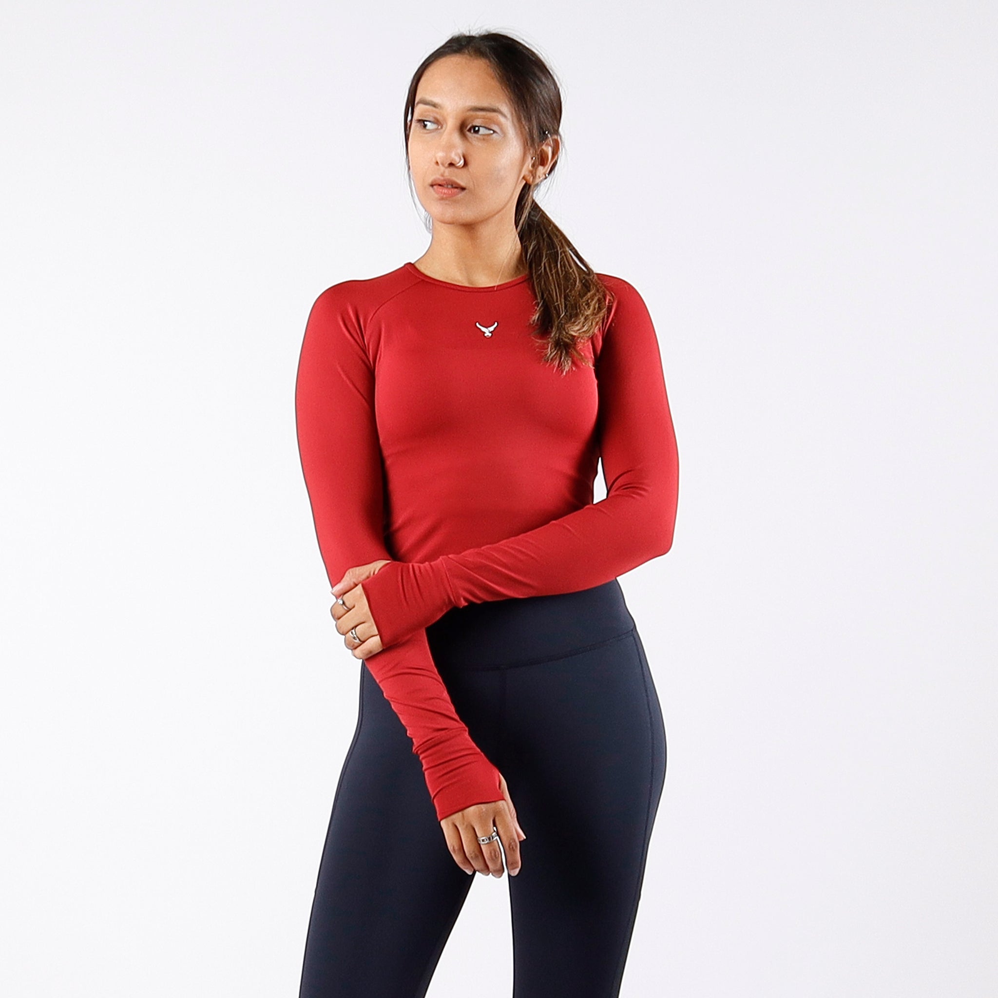 Performance Long Sleeve Crop Top