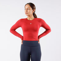 Performance Long Sleeve Crop Top