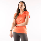 V-Ausschnitt Laser Orange für Damen