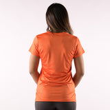 V-Ausschnitt Laser Orange für Damen